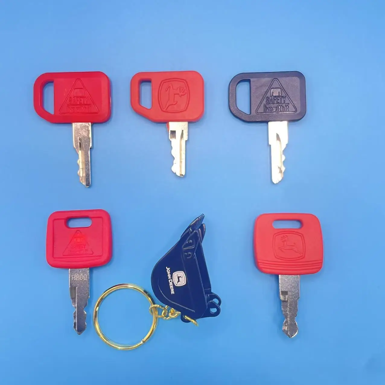 5 PCS H800/JDG/JDR/JDS Heavy Equipment Construction Ignition Key Set Fit for John Deere Excavator Tractor with Bucket Keychain
5 PCS H800/JDG/JDR/JDS Heavy Equipment Construction Ignition Key Set Fit for John Deere Excavator Tractor with Bucket Keychain