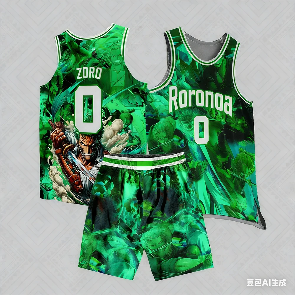 Новая летняя детская и взрослая рубашка ONE PIECE Roronoa Zoro в стиле аниме, мужская и женская рубашка большого размера, дышащая, быстросохнущая, баскетбольная форма
Новая летняя детская и взрослая рубашка ONE PIECE Roronoa Zoro в стиле аниме, мужская и женская рубашка большого размера, дышащая, быстросохнущая, баскетбольная форма