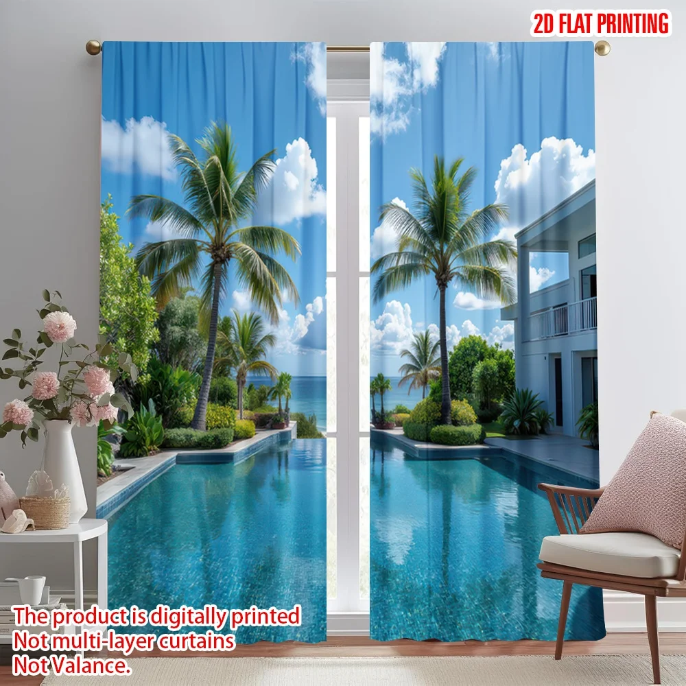 2D flat printing 2pcs Party Window Curtains Tropical Poolside Paradise(1) Digital Printed Polyester Drapes Seasonal Party &
2D flat printing 2pcs Party Window Curtains Tropical Poolside Paradise(1) Digital Printed Polyester Drapes Seasonal Party &