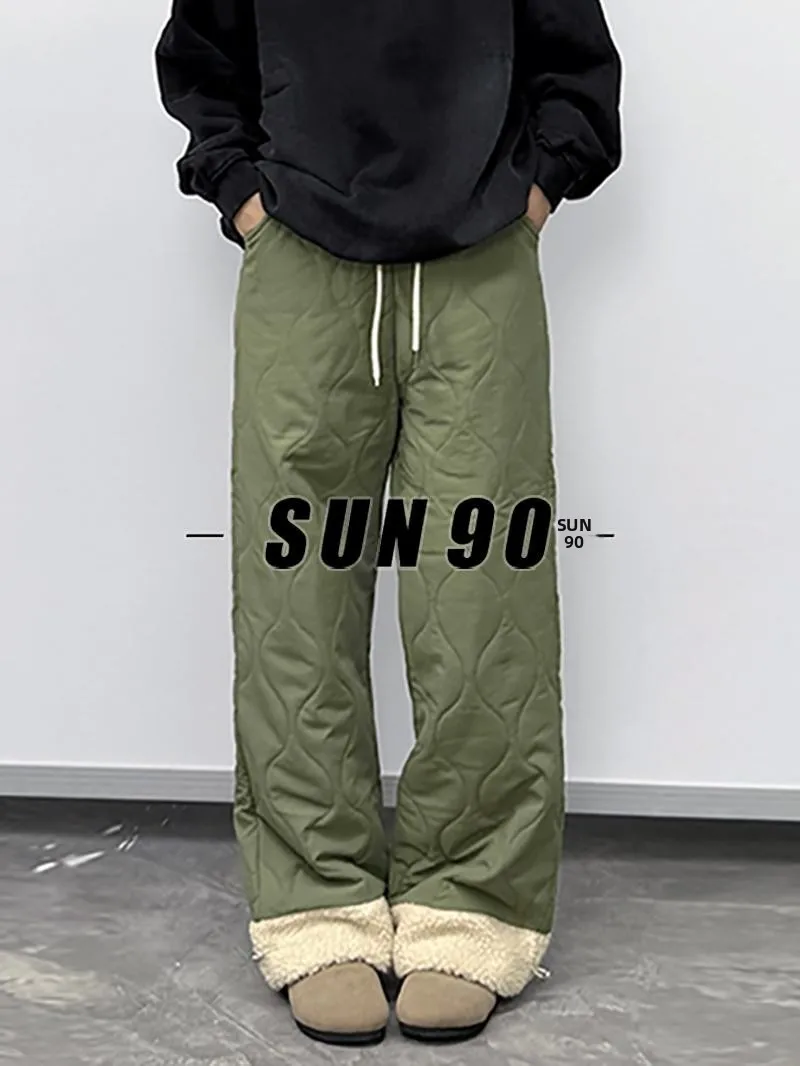 Women's Thickened Fleece Lined Straight Leg Cotton Pants Winter Casual Loose Wide Leg Trousers High Waist Long Pants
Women's Thickened Fleece Lined Straight Leg Cotton Pants Winter Casual Loose Wide Leg Trousers High Waist Long Pants