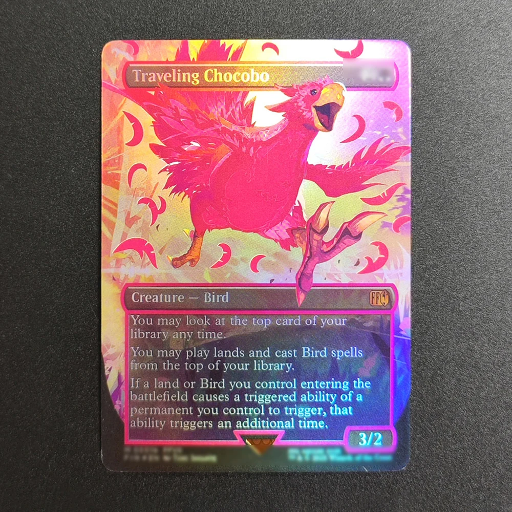 Коллекционные карты Magic: The Gathering Proxy TCG, красные, EN 0551b, Traveling Chocobo (Птица-существо), высококачественные игровые карты для настольных игр
Коллекционные карты Magic: The Gathering Proxy TCG, красные, EN 0551b, Traveling Chocobo (Птица-существо), высококачественные игровые карты для настольных игр