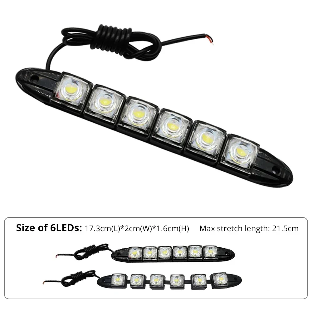 6LED Flexible Silicone Headlight Strip Daytime Running Lights White Ice Blue DRL COB Turn Signal Reverse Brake Trunk Lamp
6LED Flexible Silicone Headlight Strip Daytime Running Lights White Ice Blue DRL COB Turn Signal Reverse Brake Trunk Lamp