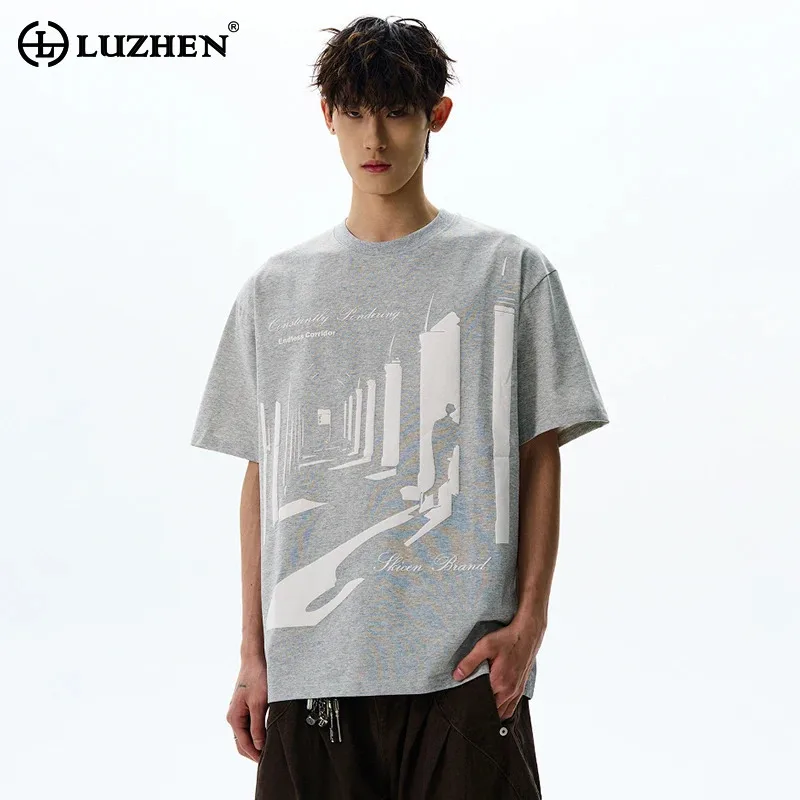 LUZHEN 2025 Summer Personalized Pattern Patchwork Design Short Sleeve Tops Men Stylish Loose Street Male T-shirts Clothes JY1163
LUZHEN 2025 Summer Personalized Pattern Patchwork Design Short Sleeve Tops Men Stylish Loose Street Male T-shirts Clothes JY1163