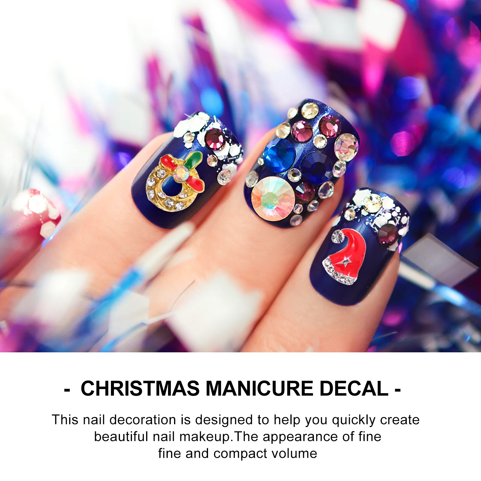 2 Boxes Christmas Nail Art Rhinestones 3D Charms Decor for DIY Manicure Supplies Stylish Home Use Travel Friendly Gift for Women
2 Boxes Christmas Nail Art Rhinestones 3D Charms Decor for DIY Manicure Supplies Stylish Home Use Travel Friendly Gift for Women