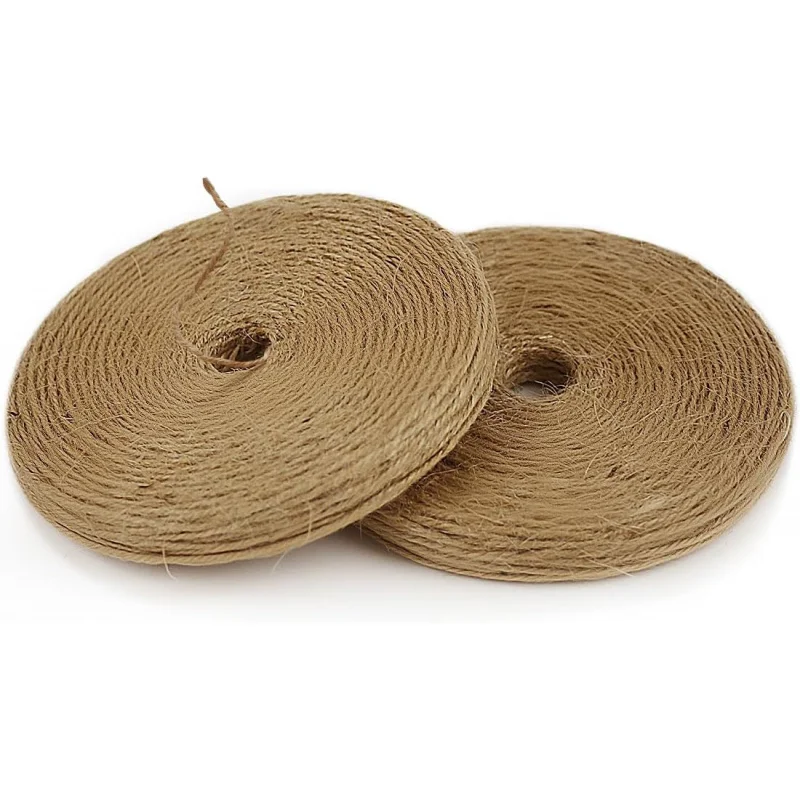PerkHomy 1200 футов (2 шт. * 600 футов) джутовый шпагат, поделки, подарочная упаковка, упаковка, садоводство, вязание крючком, макраме 
PerkHomy 1200 футов (2 шт. * 600 футов) джутовый шпагат, поделки, подарочная упаковка, упаковка, садоводство, вязание крючком, макраме