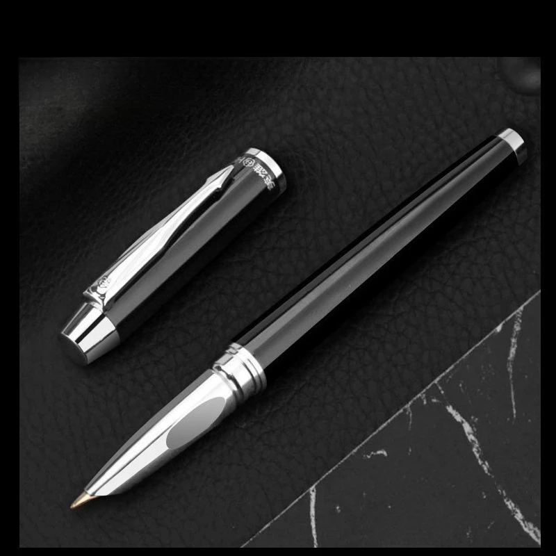 Новая ручка HERO Gold Clip, стилус-фонтанка с капюшоном, наконечник F 0.5 мм, изогнутый, для подписи, высококачественный, деловой подарок, канцелярские товары
Новая ручка HERO Gold Clip, стилус-фонтанка с капюшоном, наконечник F 0.5 мм, изогнутый, для подписи, высококачественный, деловой подарок, канцелярские товары