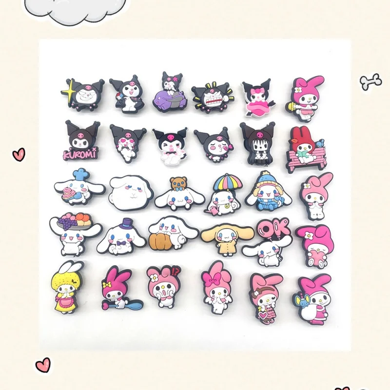 Sanrio Shoe Charms Accessories Cinnamoroll PVC Shoe Decrations Wristband Buckle X-mas party Gifts Cartoon Shoe Accessories
Sanrio Shoe Charms Accessories Cinnamoroll PVC Shoe Decrations Wristband Buckle X-mas party Gifts Cartoon Shoe Accessories