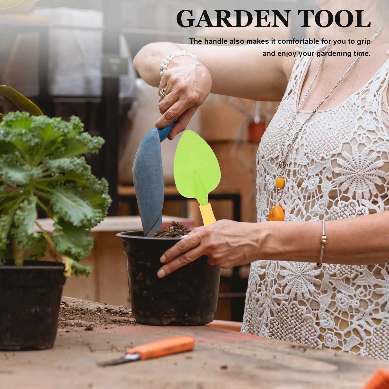 1Set Gardening Tools Garden Hand Trowel Small Shovel Watering Can Sturdy Garden Tool Set for Digging Planting Weeding
1Set Gardening Tools Garden Hand Trowel Small Shovel Watering Can Sturdy Garden Tool Set for Digging Planting Weeding