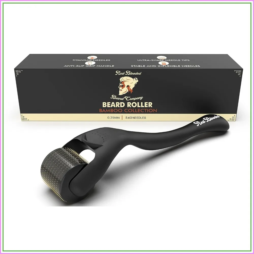 Beard Derma Roller for Hair Growth, Microneedle Tool for Beard & Facial Hair, Supports Thicker Beard, Patchy Filler for Men
Beard Derma Roller for Hair Growth, Microneedle Tool for Beard & Facial Hair, Supports Thicker Beard, Patchy Filler for Men