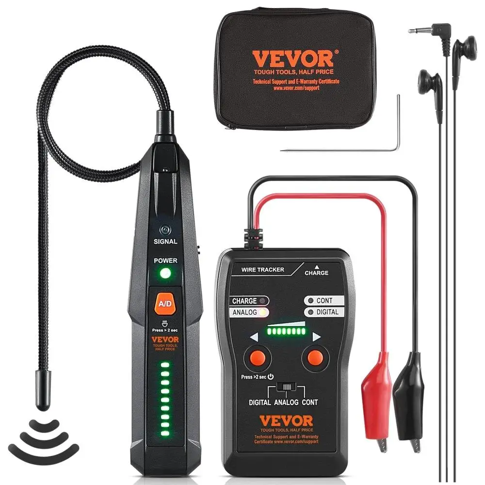 Underground Cable Locator 6.5FT Detection Depth Wire Tracer Break Detector Earphone 3280FT Cable Tester for pet Fence Sprinkler
Underground Cable Locator 6.5FT Detection Depth Wire Tracer Break Detector Earphone 3280FT Cable Tester for pet Fence Sprinkler