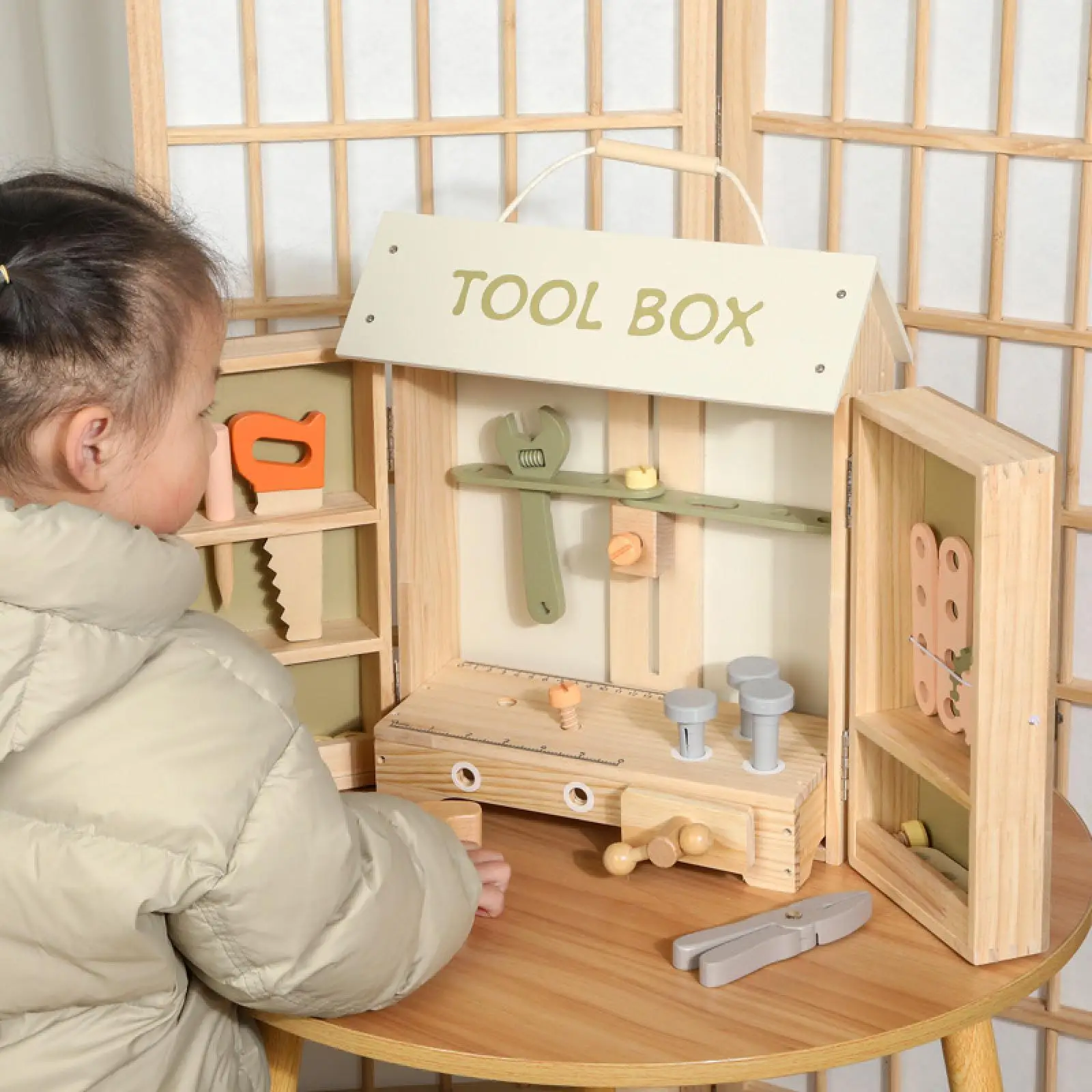 Wooden Kids Tool Set Tool Box Toys,Fine Motor Skills,Nuts and Bolts Set Model Building Tool Kits for Girls Boys Kids Children
Wooden Kids Tool Set Tool Box Toys,Fine Motor Skills,Nuts and Bolts Set Model Building Tool Kits for Girls Boys Kids Children