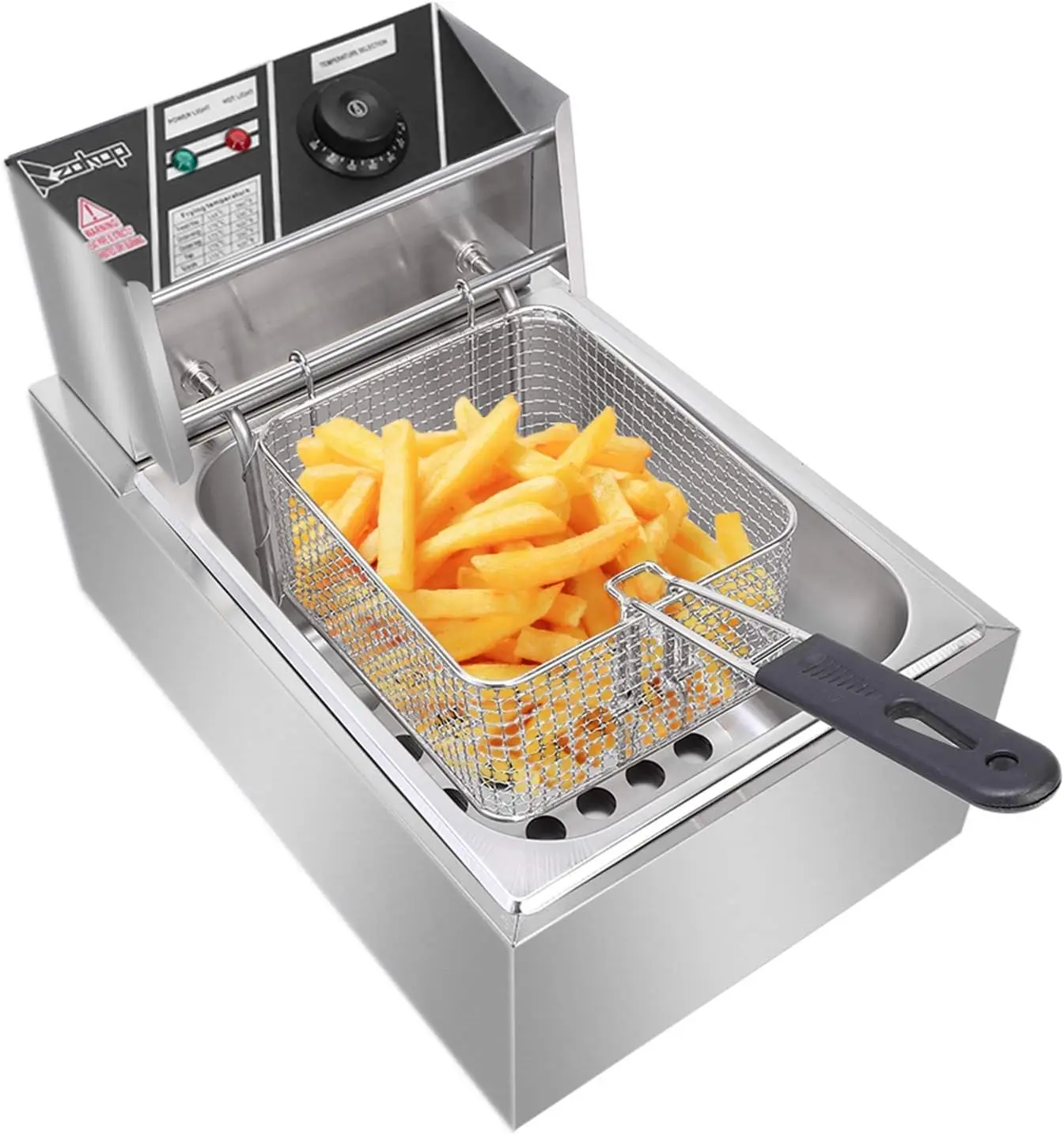 Electric Fryer,6L Commercial Electric Countertop Stainless Steel Deep Fryer Basket French Fry for Restaurant Home Kitchen
Electric Fryer,6L Commercial Electric Countertop Stainless Steel Deep Fryer Basket French Fry for Restaurant Home Kitchen