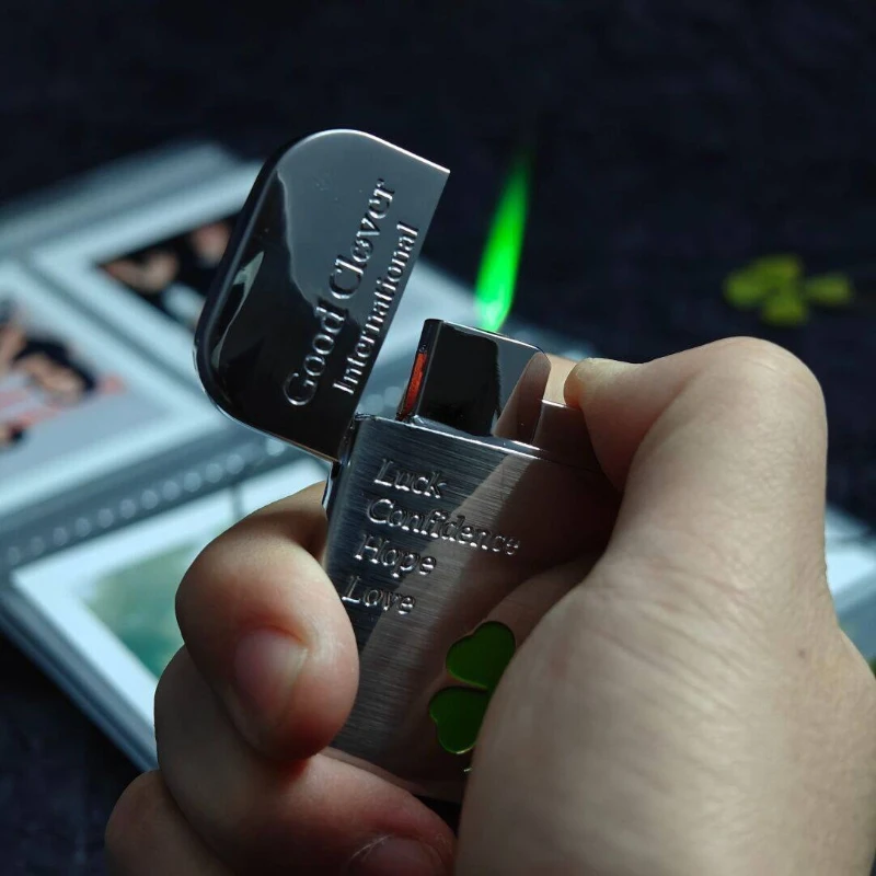 Lucky Dog Pink Flame Lighter with Clover Pattern Windproof Red Flame Lighter Butane Gas Lighter Cool Smoking Accessories No Box
Lucky Dog Pink Flame Lighter with Clover Pattern Windproof Red Flame Lighter Butane Gas Lighter Cool Smoking Accessories No Box