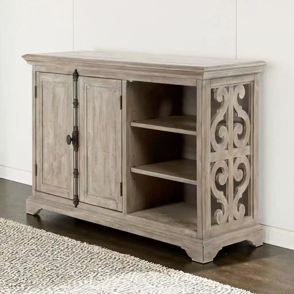 zx-Modern Carved Solid Wood Sideboard Storage Cabinet with 3 Drawers and 2 Compartments for Living Room Wall Storage%
zx-Modern Carved Solid Wood Sideboard Storage Cabinet with 3 Drawers and 2 Compartments for Living Room Wall Storage%
