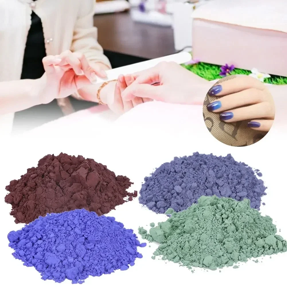 31℃ Nail Art Thermochromic Powder Soap Cosmetics Resin Colorant Pigment DyeTemperature Changing Printing Pigment Nails 10g
31℃ Nail Art Thermochromic Powder Soap Cosmetics Resin Colorant Pigment DyeTemperature Changing Printing Pigment Nails 10g