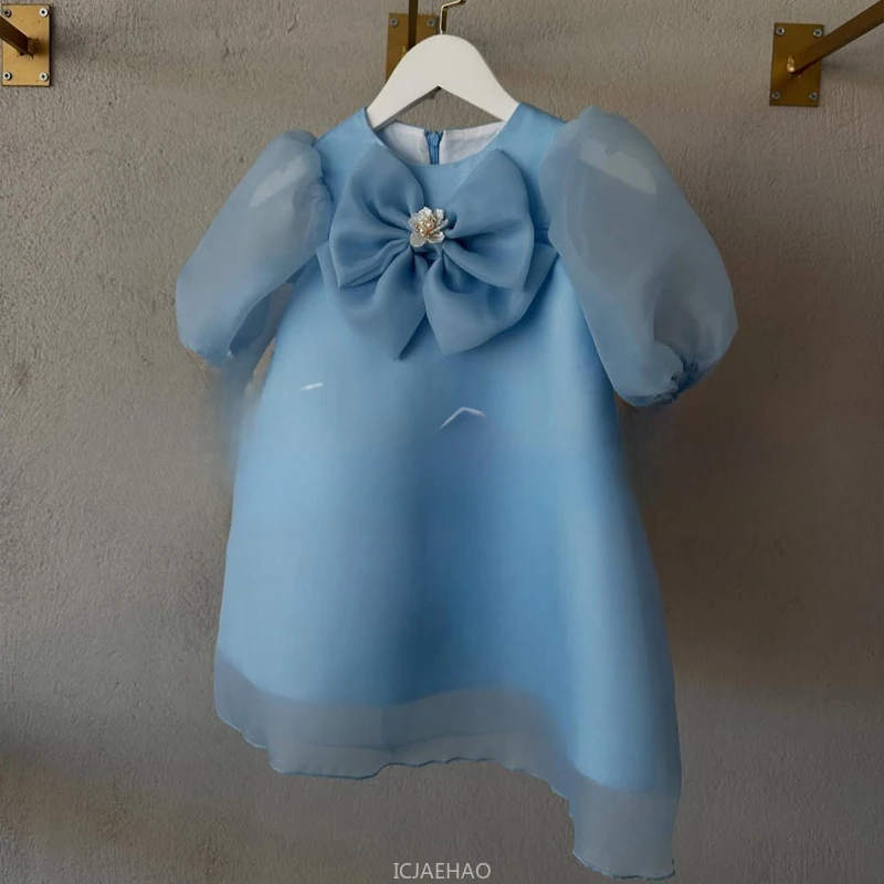 Party Dress Children Satin First Birthday Dresses Baby Girl 3D Flower Princess Solid Color Party Outfit Gown Kids Bubble Sleeve
Party Dress Children Satin First Birthday Dresses Baby Girl 3D Flower Princess Solid Color Party Outfit Gown Kids Bubble Sleeve