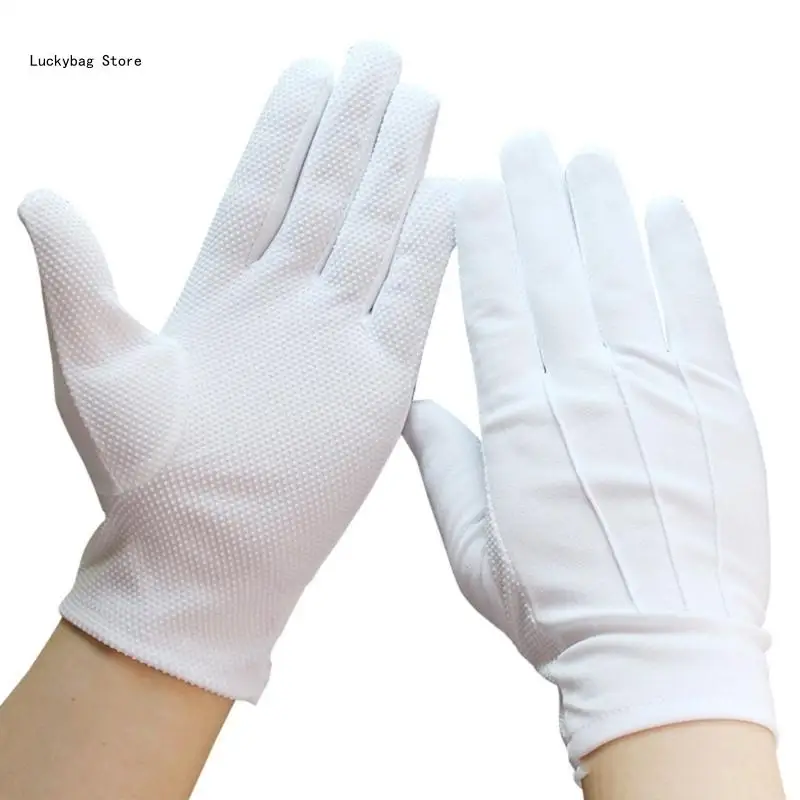 White Gloves Nonslip Short Gloves for Formal Tuxedo Parades Guard Inspection Hand Gloves For Men And Women Unisex
White Gloves Nonslip Short Gloves for Formal Tuxedo Parades Guard Inspection Hand Gloves For Men And Women Unisex