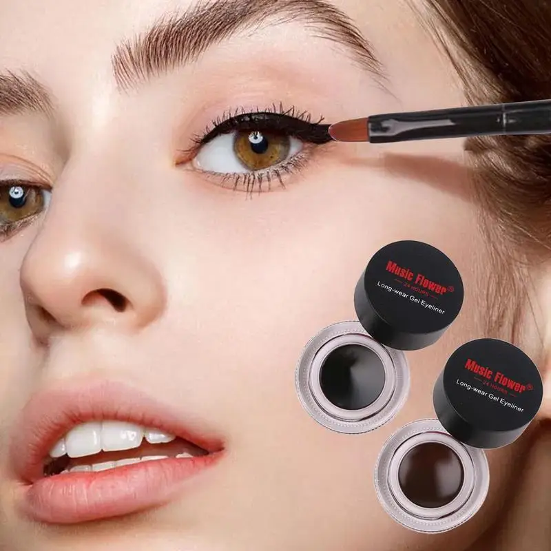 Black Brown Eyeliners Cream Waterproof Non Smudging Long Lasting Eyeliners Gel Eye Liners Makeup Tools With Brush Set
Black Brown Eyeliners Cream Waterproof Non Smudging Long Lasting Eyeliners Gel Eye Liners Makeup Tools With Brush Set