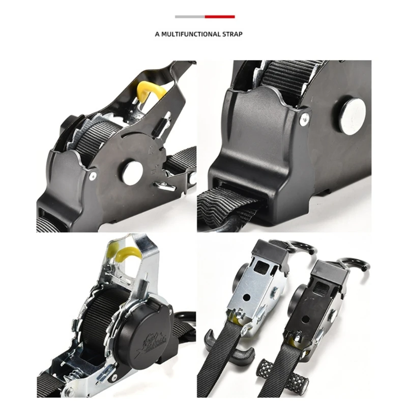 Motorcycle Transport Tie Down Strap with Ratchet Ergonomic Designs Automatic Retracting Designs for Secure Fastening
Motorcycle Transport Tie Down Strap with Ratchet Ergonomic Designs Automatic Retracting Designs for Secure Fastening