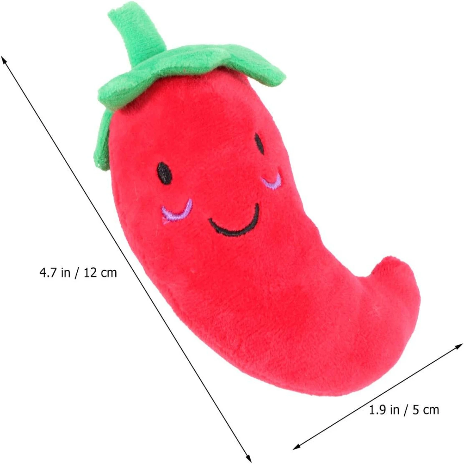 Colorful and Vibrant Interactive Dog Toys for Endless Fun: Set of 2 Stuffed Squeaky Pet Toys in Red with Pepper-Shaped Biting To
Colorful and Vibrant Interactive Dog Toys for Endless Fun: Set of 2 Stuffed Squeaky Pet Toys in Red with Pepper-Shaped Biting To