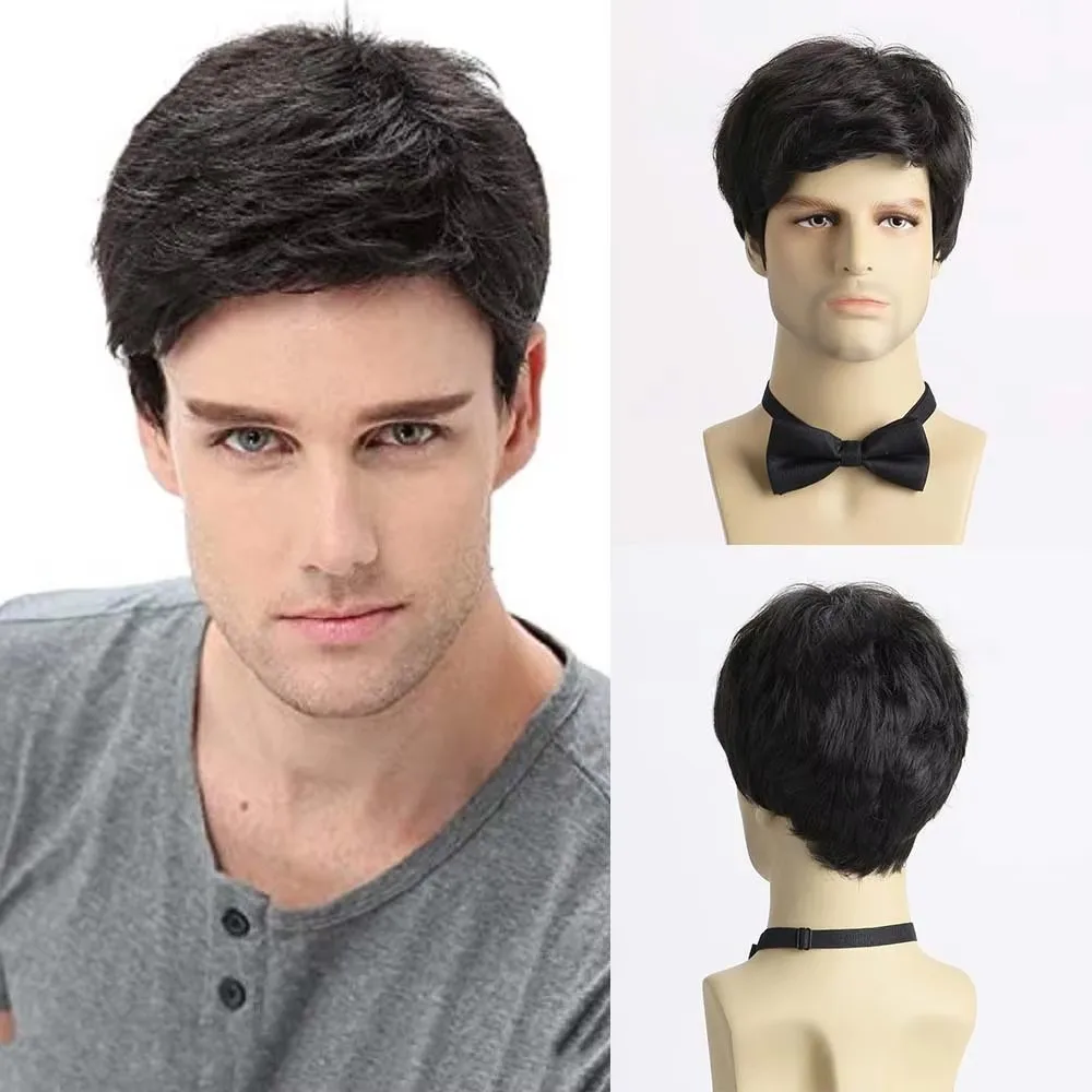 Short Synthetic Brown Color Wigs for Men Layered Fluffy Hair Wig Daily Cosplay Wig Pixie Cut Wig Heat Resistant
Short Synthetic Brown Color Wigs for Men Layered Fluffy Hair Wig Daily Cosplay Wig Pixie Cut Wig Heat Resistant