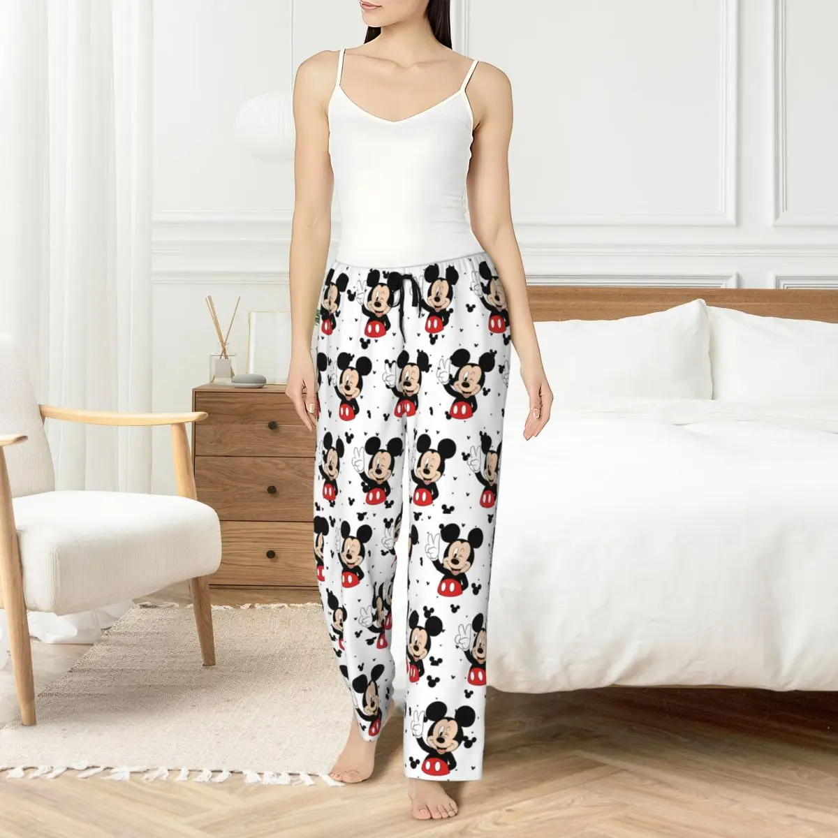 Custom Womens Mickey Mouse Pajama Pants Print Cute Cartoon Sleep Sleepwear Bottoms with Pockets
Custom Womens Mickey Mouse Pajama Pants Print Cute Cartoon Sleep Sleepwear Bottoms with Pockets