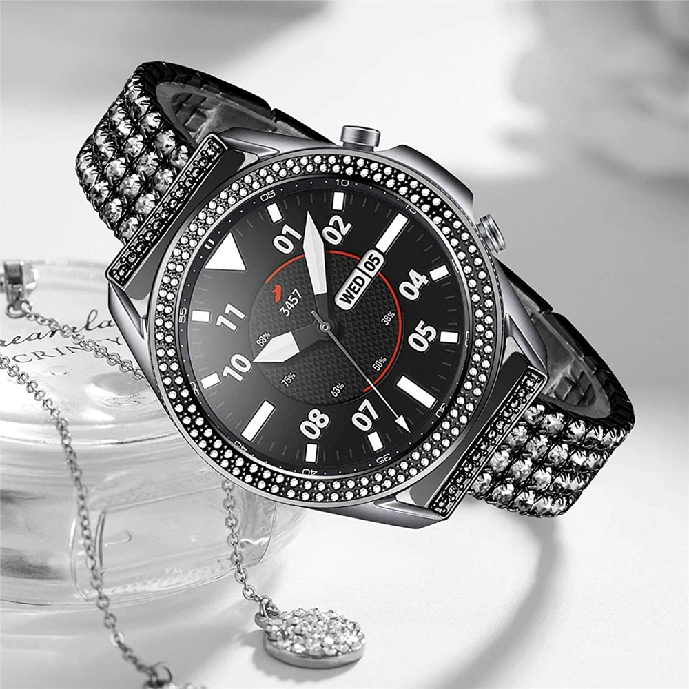 Bezel ring + strap for samsung galaxy watch 3 41mm 45mm band with bezel loop Bling Diamond Bracelet for galaxy watch 3 bands
Bezel ring + strap for samsung galaxy watch 3 41mm 45mm band with bezel loop Bling Diamond Bracelet for galaxy watch 3 bands