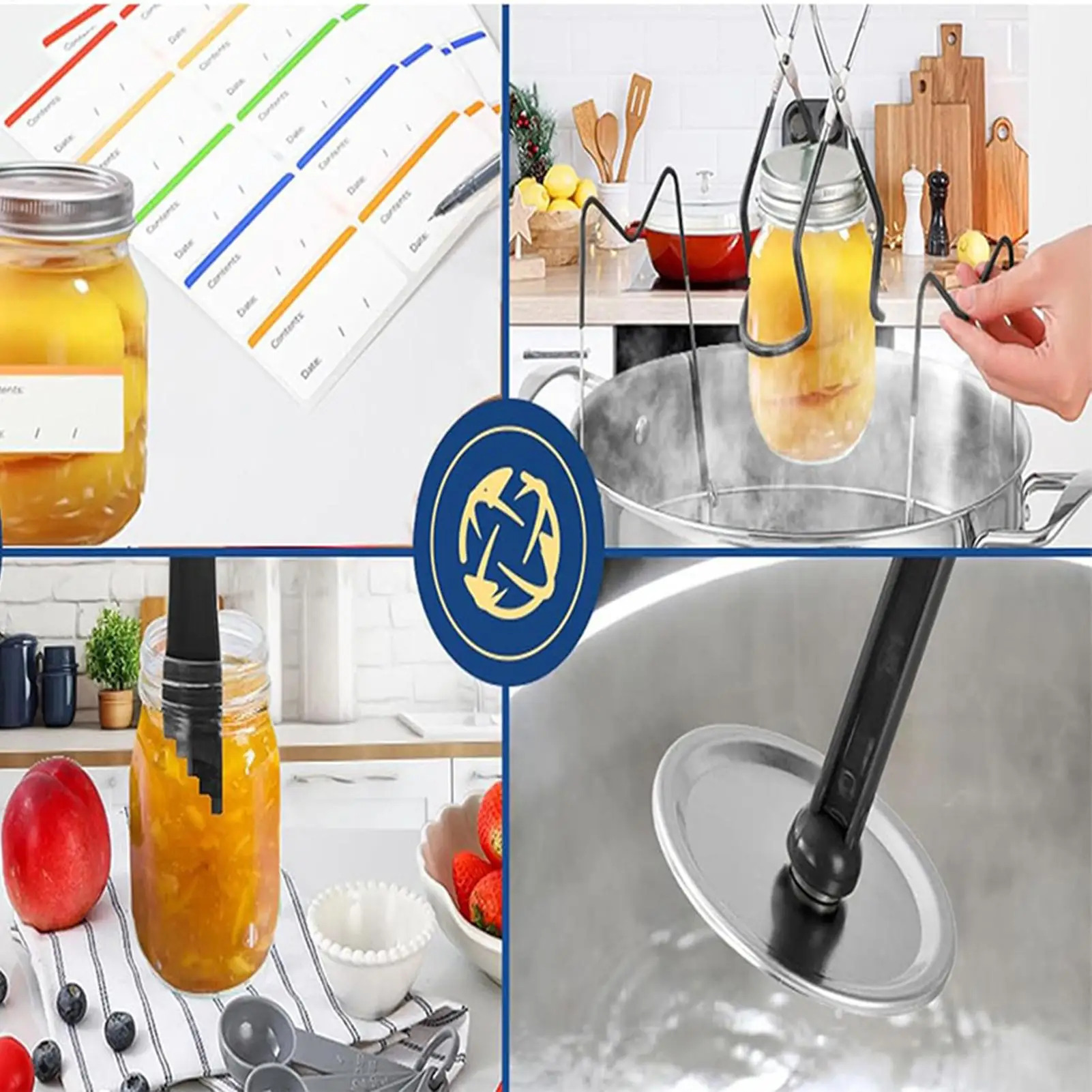 Оборудование для консервирования, многофункциональные инструменты для банок 4-в-1, термостойкие консервировочные принадлежности для кухонного соуса, помидора, желе, овощей 
Оборудование для консервирования, многофункциональные инструменты для банок 4-в-1, термостойкие консервировочные принадлежности для кухонного соуса, помидора, желе, овощей