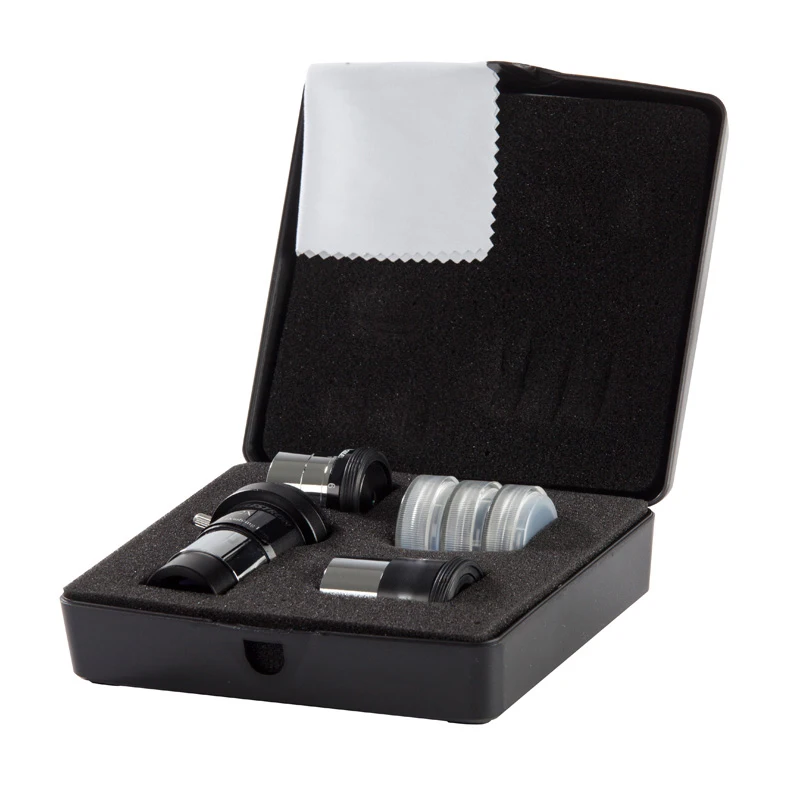 Astronomical Telescope Accessory Set 94307 Eyepieces Filters 1.25" Eyepiece & Filter Kit With Case
Astronomical Telescope Accessory Set 94307 Eyepieces Filters 1.25" Eyepiece & Filter Kit With Case