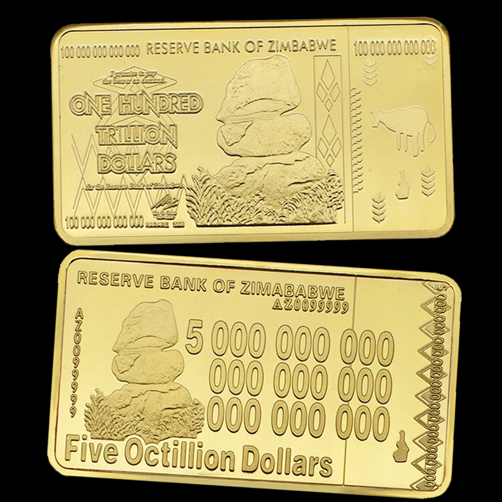 Zimbabwe Five Octillion Dollors Bullion Reserve Bank Zimababwe Festival Gift Business Gift Home Decoration
Zimbabwe Five Octillion Dollors Bullion Reserve Bank Zimababwe Festival Gift Business Gift Home Decoration