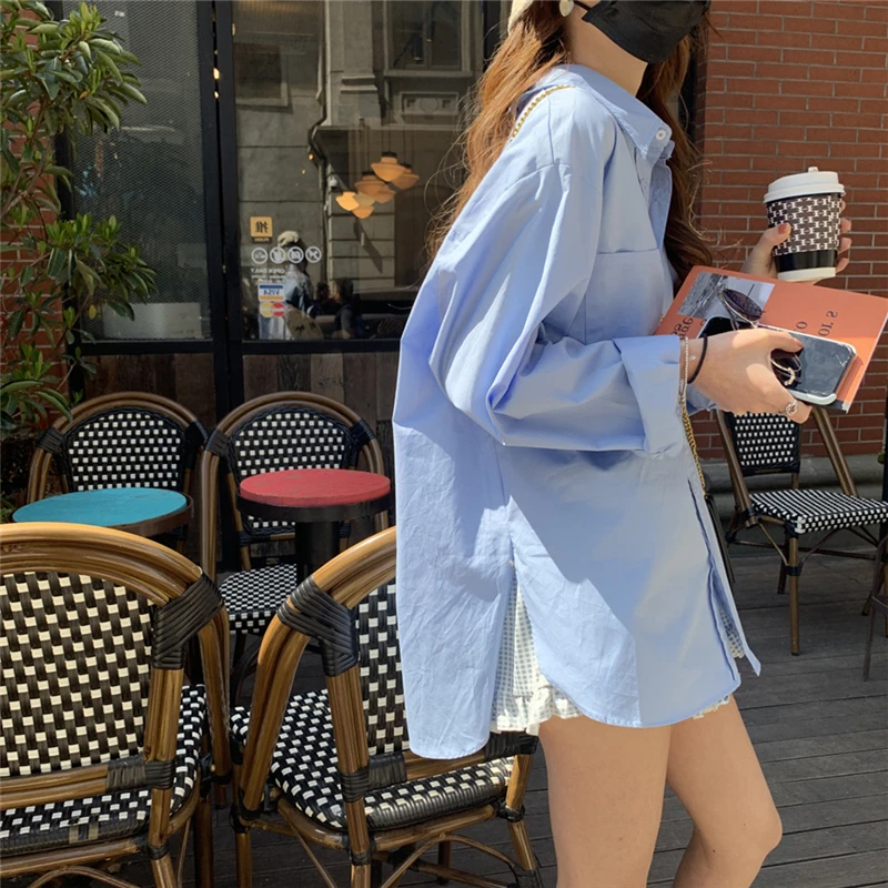 Ele Blue irt Women's Design Spring Base Layer Long Sve Top Sli Collar Pure Color Faionable Overlap
Ele Blue irt Women's Design Spring Base Layer Long Sve Top Sli Collar Pure Color Faionable Overlap