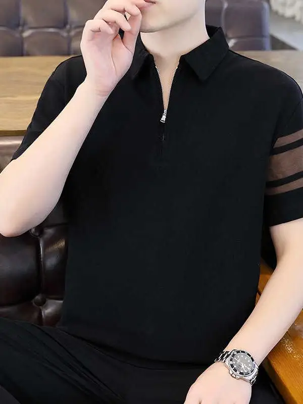 Мужская футболка irt f Zip Ice Silk ort Sve Slim Fit Youth Faion, летний повседневный топ из смеси хлопка и полиэстера
Мужская футболка irt f Zip Ice Silk ort Sve Slim Fit Youth Faion, летний повседневный топ из смеси хлопка и полиэстера