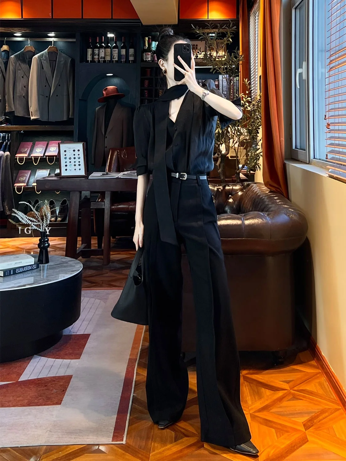 Брюки Jiang с высокой талией и широкими штанинами, хлопковые, плиссированные, струящиеся, удлиненные, с эффектом похудения, для делового и повседневного стиля
Брюки Jiang с высокой талией и широкими штанинами, хлопковые, плиссированные, струящиеся, удлиненные, с эффектом похудения, для делового и повседневного стиля