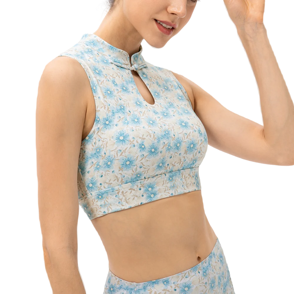 Yoga Bras For Women Traditional Chinese Style Sports Bra Flowers Print Cheongsam Collar Woman Pilates Sportswear Gym Fitness
Yoga Bras For Women Traditional Chinese Style Sports Bra Flowers Print Cheongsam Collar Woman Pilates Sportswear Gym Fitness