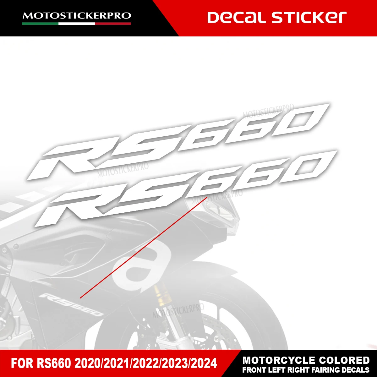 Multi Color Optional Motorcycle Side Panel RS660 Graphic Logo Stickers Waterproof Vinyl Fairing Decals Fit Aprilia RS660 20-24
Multi Color Optional Motorcycle Side Panel RS660 Graphic Logo Stickers Waterproof Vinyl Fairing Decals Fit Aprilia RS660 20-24