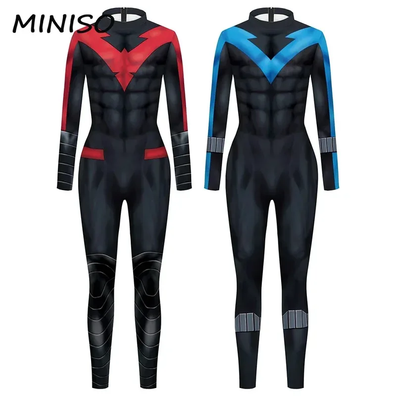 MINISO Movie Superhero Costume Man Zentai Bodysuits Back Zipper Jumpsuit Cosplay Halloween Party Dress Up Man Clothing 
MINISO Movie Superhero Costume Man Zentai Bodysuits Back Zipper Jumpsuit Cosplay Halloween Party Dress Up Man Clothing