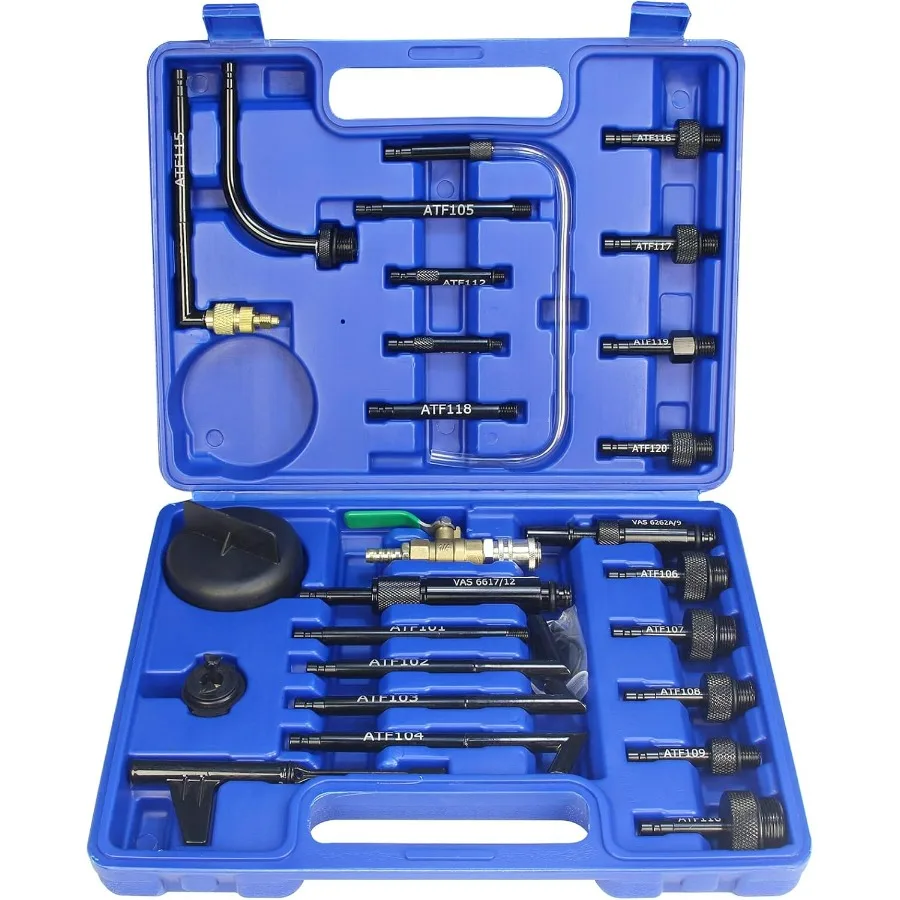 ATF Adaptor Automatic Transmission Fluid Filling Adapter Oil Filler Replacement Tool for VW Audi CVT DSG BMW Benz 722.9 Ford Etc
ATF Adaptor Automatic Transmission Fluid Filling Adapter Oil Filler Replacement Tool for VW Audi CVT DSG BMW Benz 722.9 Ford Etc