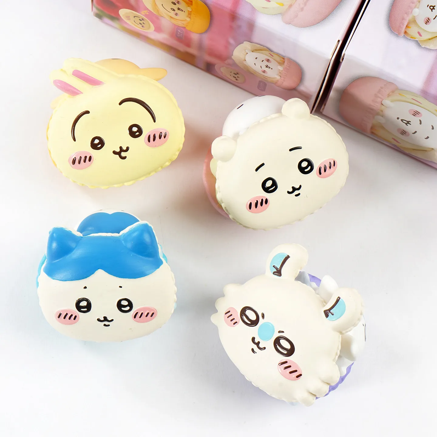 Anime Chiikawa Macaron Style Blind Box Toys Hachiware Usagi Momonga Model Kawaii Doll Collection Ornaments Girls Boys Gifts
Anime Chiikawa Macaron Style Blind Box Toys Hachiware Usagi Momonga Model Kawaii Doll Collection Ornaments Girls Boys Gifts
