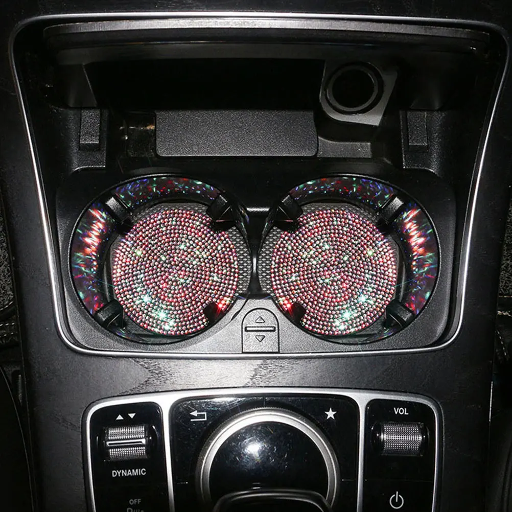 2Pcs Car Coasters PVC Non-Slip Rhinestone Cup Holders for Vehicle Auto Cup Holder Coaster Protective Pads Waterproof
2Pcs Car Coasters PVC Non-Slip Rhinestone Cup Holders for Vehicle Auto Cup Holder Coaster Protective Pads Waterproof