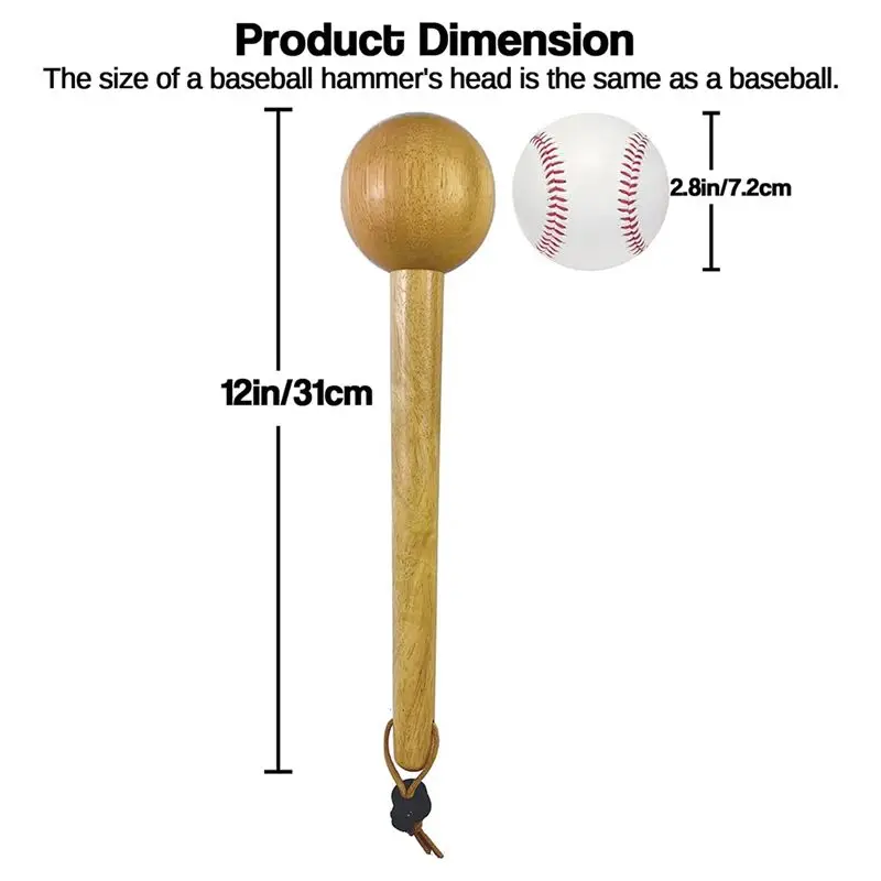 ABYB Baseball Hammer, Baseball Softball Glove Mallet, One-Piece Mallet, Baseball Glove Shaping Hammer
ABYB Baseball Hammer, Baseball Softball Glove Mallet, One-Piece Mallet, Baseball Glove Shaping Hammer