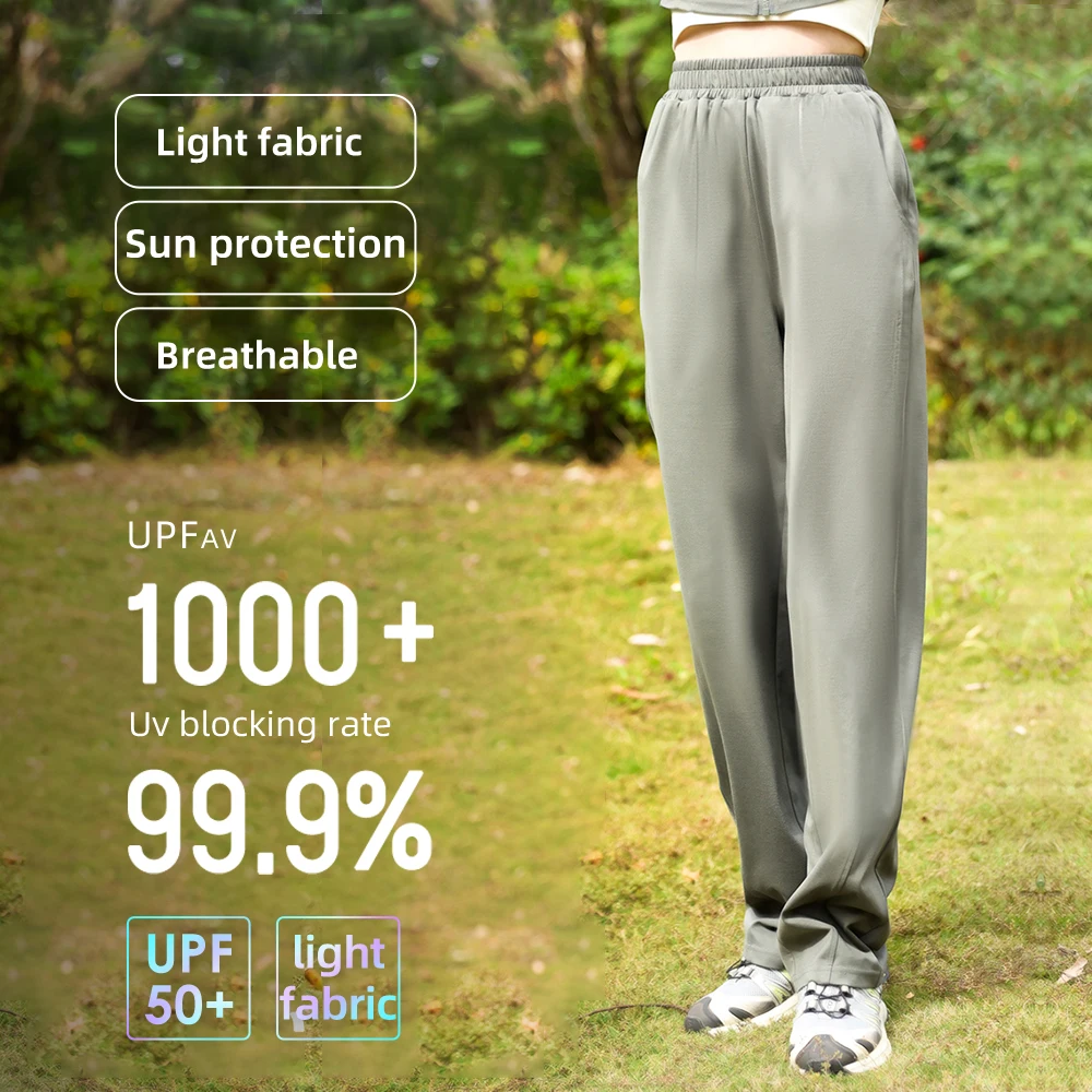 OhSunny Women's Spring Summer Casual Wide Leg Pants,Loose Fit Sun Pants UPF50+ Sun Protection with Elastic Waist & Slant Pockets
OhSunny Women's Spring Summer Casual Wide Leg Pants,Loose Fit Sun Pants UPF50+ Sun Protection with Elastic Waist & Slant Pockets
