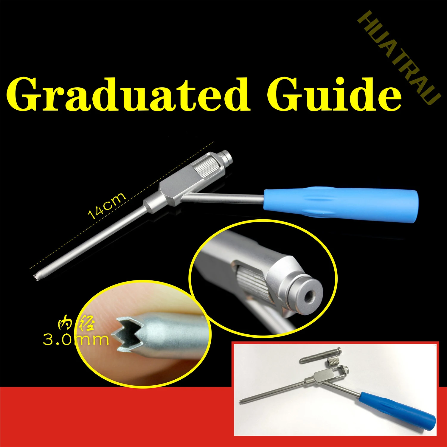 Orthopaedic instruments medical spinal cervical vertebra vertebral body drilling bit guider drill scale guide drill bit sleeve
Orthopaedic instruments medical spinal cervical vertebra vertebral body drilling bit guider drill scale guide drill bit sleeve