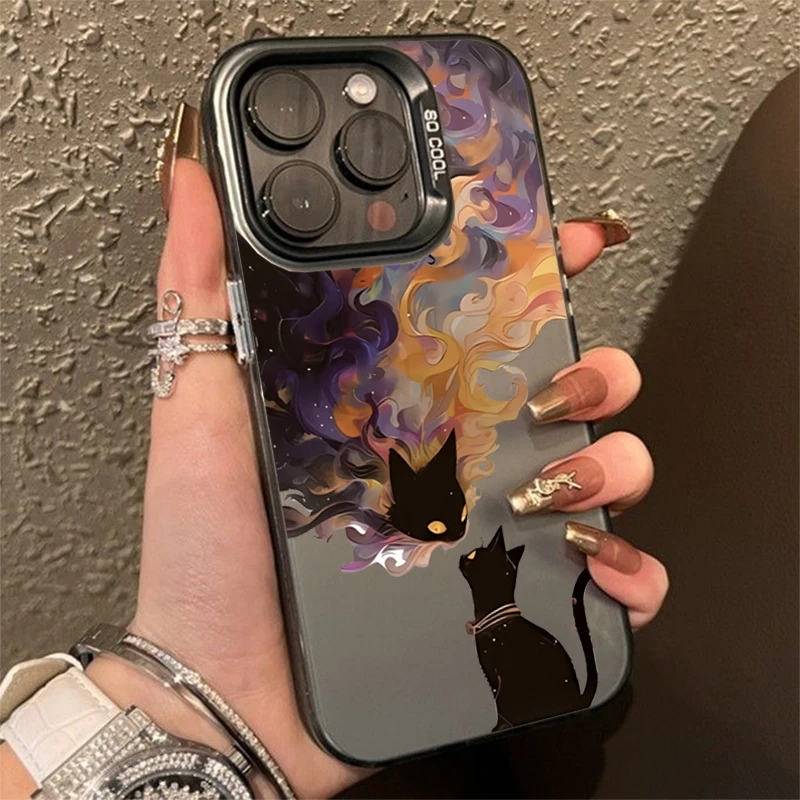 Colorful Black Cat Electroplate Silver Case For Samsung Galaxy A06 A23 A16 A26 A34 A36 A35 Ultra S24 S25 Plus S23 FE S22 Cases
Colorful Black Cat Electroplate Silver Case For Samsung Galaxy A06 A23 A16 A26 A34 A36 A35 Ultra S24 S25 Plus S23 FE S22 Cases