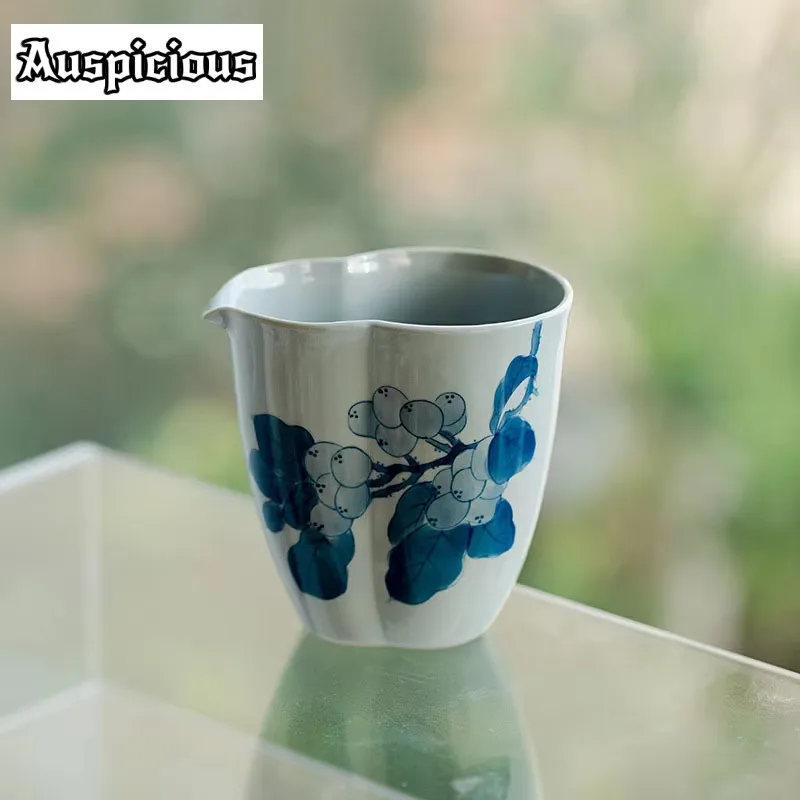 200ml Pure Hand-painted Loquat Art Gourd Ceramic Justice Cup Ancient Blue Tea Divider Tea Pitcher Kung Fu Tea Set Accessories
200ml Pure Hand-painted Loquat Art Gourd Ceramic Justice Cup Ancient Blue Tea Divider Tea Pitcher Kung Fu Tea Set Accessories