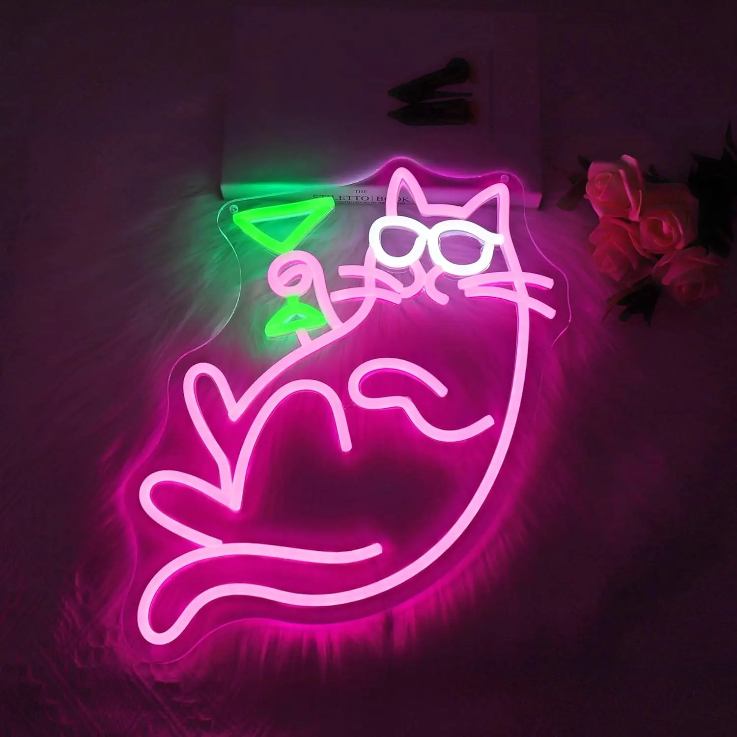 Cocktail Cat Neon Sign Business Art Wall Light USB LED Neon Light for Gaming Room Bar Club Bedroom Decoration Gift Night Light
Cocktail Cat Neon Sign Business Art Wall Light USB LED Neon Light for Gaming Room Bar Club Bedroom Decoration Gift Night Light