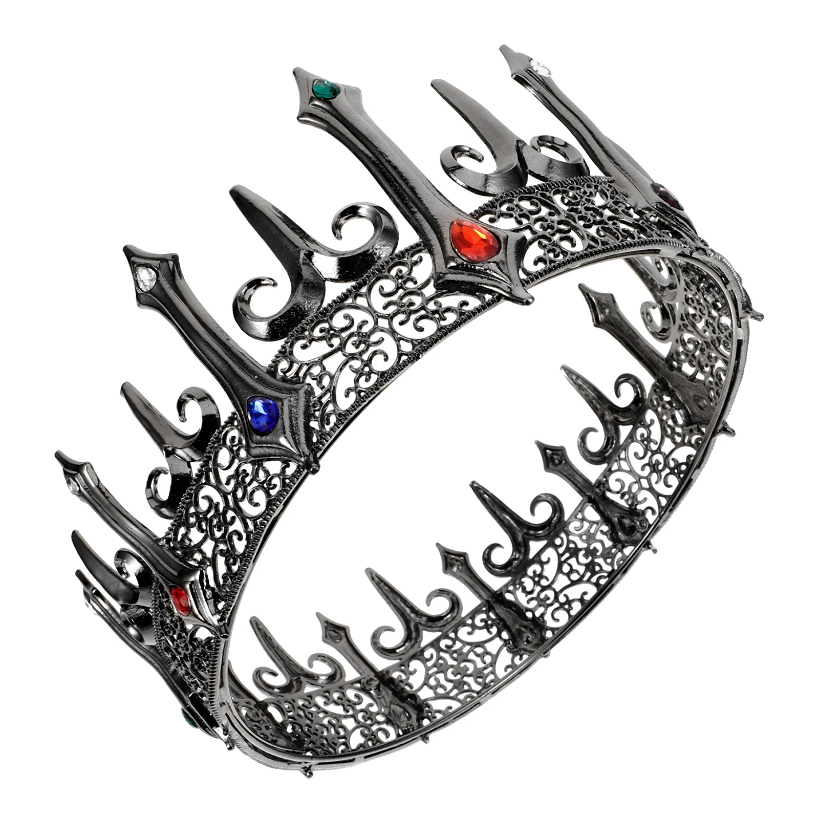 Gothic Style Zinc Alloy Crown Headb Colorful Rhinestone Decoration Prom Accessories Party Headdress Hair Crown Adult
Gothic Style Zinc Alloy Crown Headb Colorful Rhinestone Decoration Prom Accessories Party Headdress Hair Crown Adult