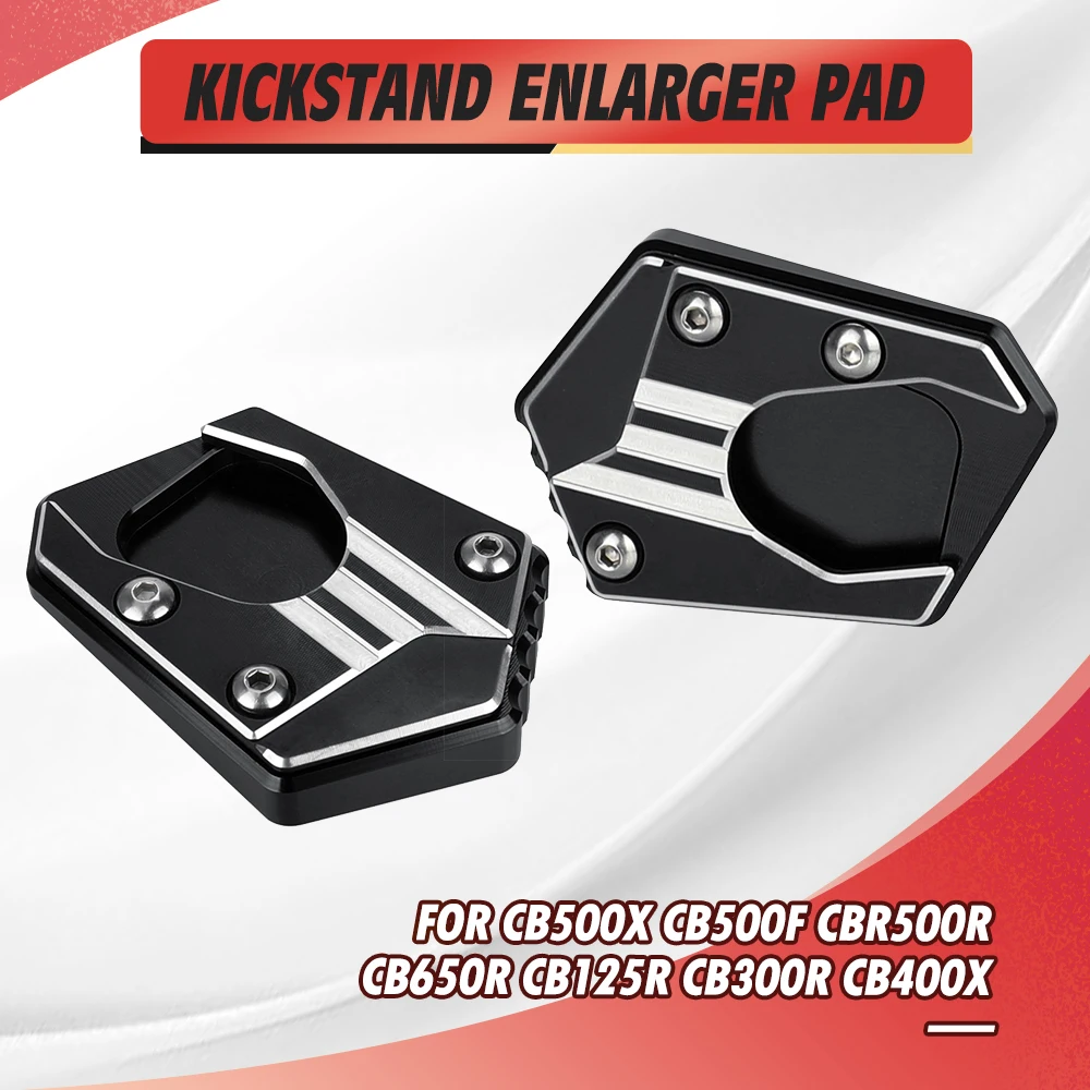 FOR HONDA CB500X CB500F CBR500R CBR650R CB650R CB125R CB300R CB400X Motorcycle Aluminum Kickstand Foot Side Stand Enlarger Pad
FOR HONDA CB500X CB500F CBR500R CBR650R CB650R CB125R CB300R CB400X Motorcycle Aluminum Kickstand Foot Side Stand Enlarger Pad