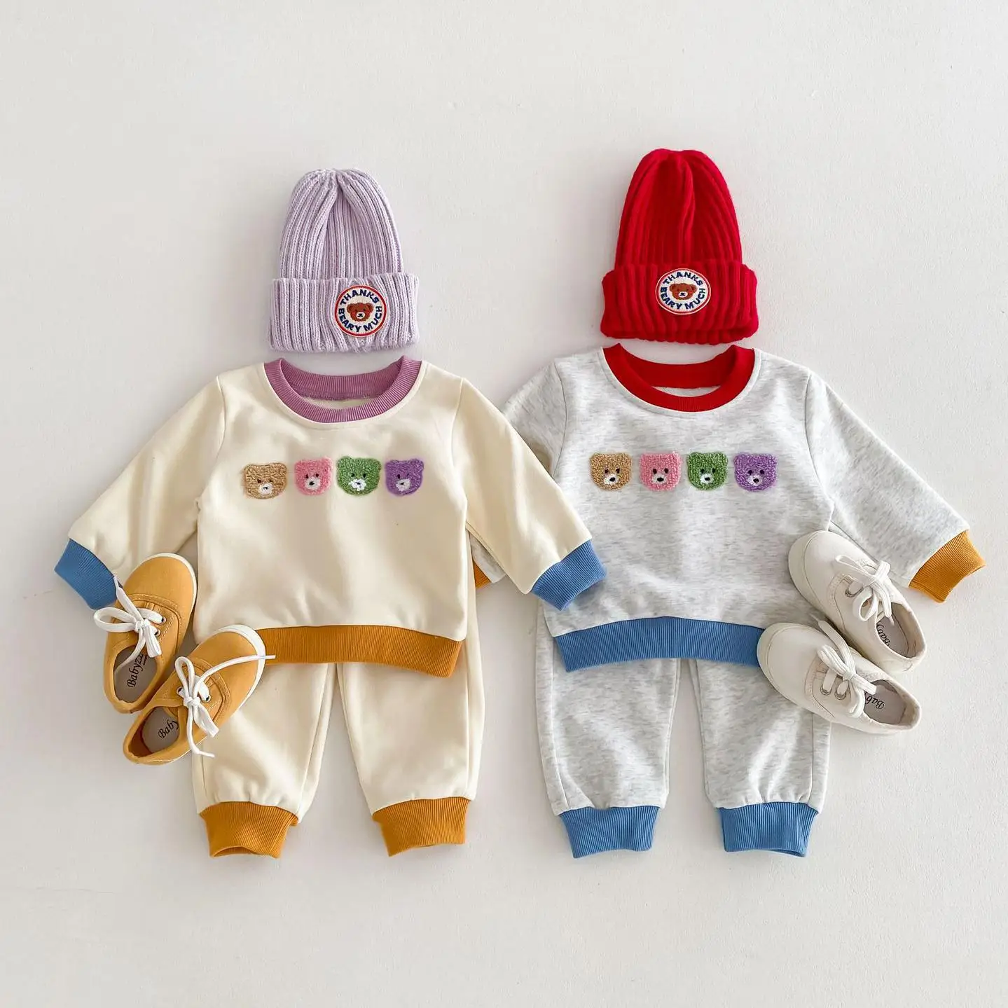 2024 Spring Autumn Baby Clothes Infant Cotton Casual Sweatshirt Suit Boy Girl Children Cartoon Bear Long Sleeve Tops+Pants 2pcs
2024 Spring Autumn Baby Clothes Infant Cotton Casual Sweatshirt Suit Boy Girl Children Cartoon Bear Long Sleeve Tops+Pants 2pcs