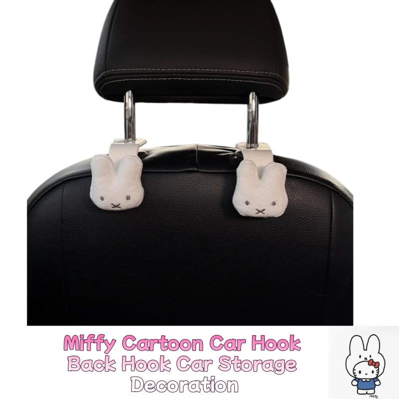 Miffy Rabbit Cartoon Car Hook Fashion Multi functional Rear Chair Back Hook Car Storage Decoration
Miffy Rabbit Cartoon Car Hook Fashion Multi functional Rear Chair Back Hook Car Storage Decoration