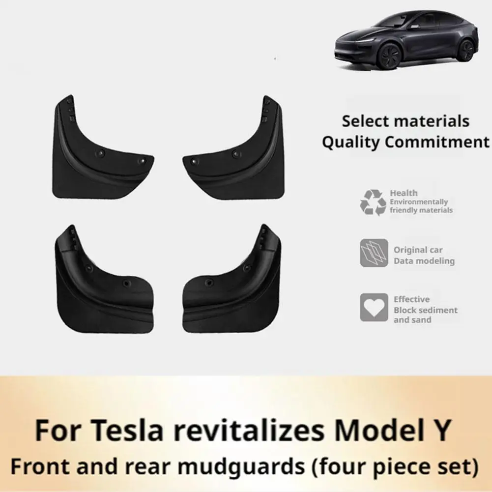 Для Tesla Model Y Juniper 2025, брызговики переднего и заднего колеса, защита автомобиля, TPE, противоизносные мягкие аксессуары L1N2
Для Tesla Model Y Juniper 2025, брызговики переднего и заднего колеса, защита автомобиля, TPE, противоизносные мягкие аксессуары L1N2